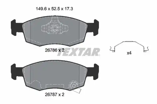 накладки TEXTAR 2678601