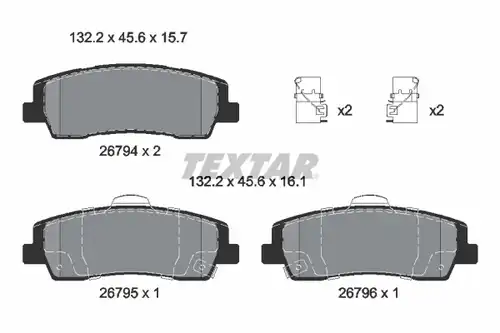 накладки TEXTAR 2679401