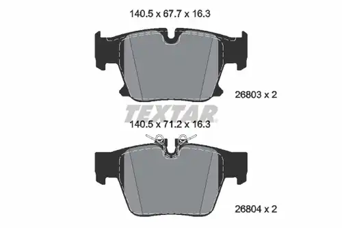 накладки TEXTAR 2680301