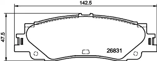 накладки TEXTAR 2683101