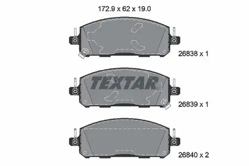 накладки TEXTAR 2683801