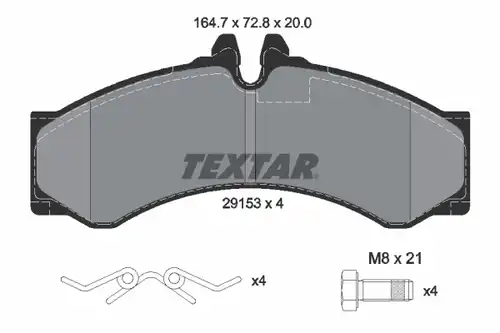 накладки TEXTAR 2915301