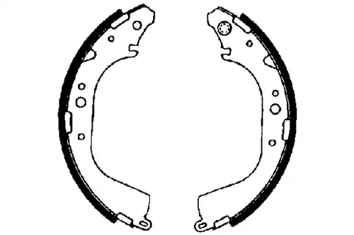 комплект спирачна челюст TEXTAR 91041500