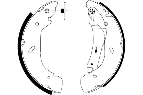 комплект спирачна челюст TEXTAR 91058600