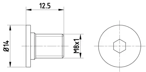 винт, спирачен диск TEXTAR TPM0002