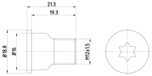 винт, спирачен диск TEXTAR TPM0005