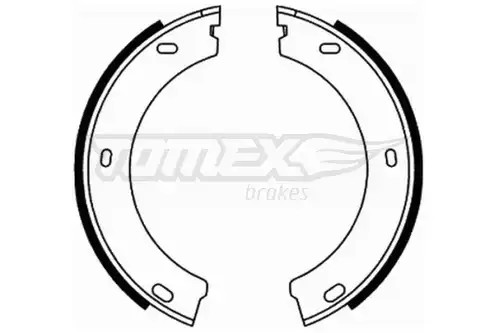 комплект спирачна челюст TOMEX Brakes TX 21-73