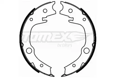 комплект спирачна челюст TOMEX Brakes TX 21-86