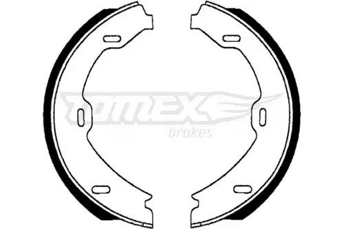 комплект спирачна челюст TOMEX Brakes TX 22-69