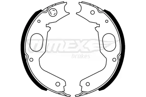 комплект спирачна челюст TOMEX Brakes TX 22-73