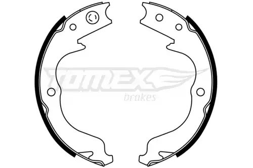 комплект спирачна челюст TOMEX Brakes TX 22-81