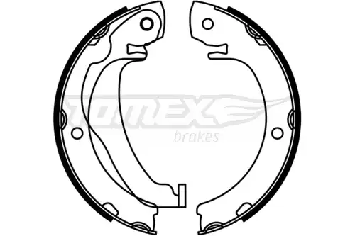 комплект спирачна челюст TOMEX Brakes TX 23-05