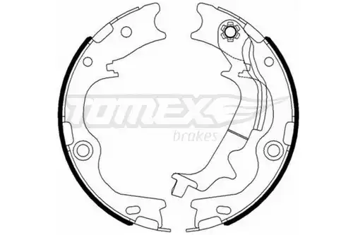 комплект спирачна челюст TOMEX Brakes TX 23-12