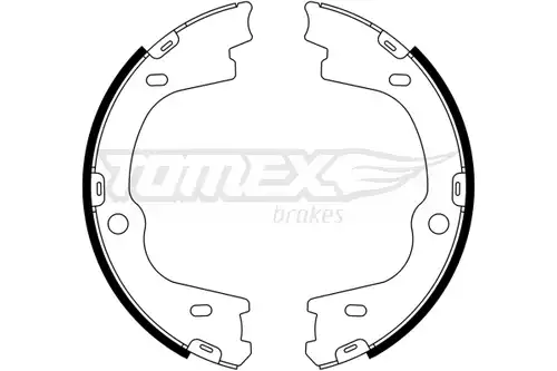 комплект спирачна челюст TOMEX Brakes TX 23-27