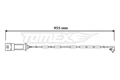 предупредителен контактен сензор, износване на накладките TOMEX Brakes TX 31-05