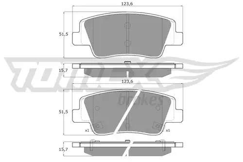 накладки TOMEX Brakes TX 60-24