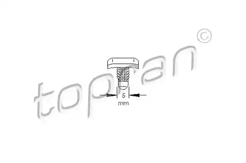 щипка, кора на врата TOPRAN 103 307