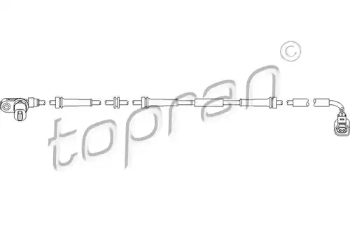 датчик, обороти на колелото TOPRAN 110 491