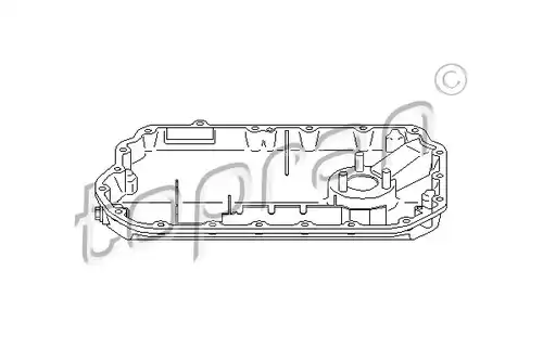 маслена вана (картер) TOPRAN 111 355