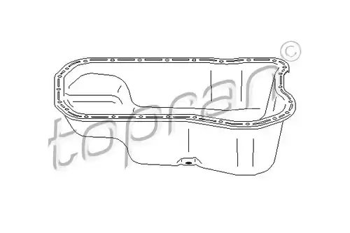 маслена вана (картер) TOPRAN 113 274