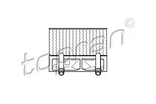топлообменник, отопление на вътрешното пространство TOPRAN 202 698