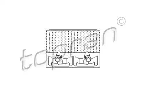 топлообменник, отопление на вътрешното пространство TOPRAN 205 792