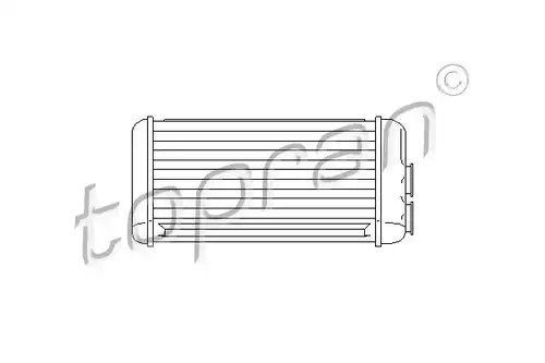топлообменник, отопление на вътрешното пространство TOPRAN 207 123