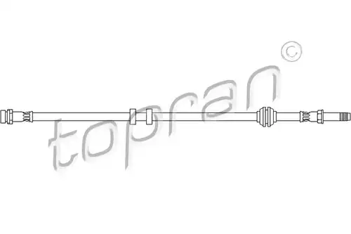 спирачен маркуч TOPRAN 300 641