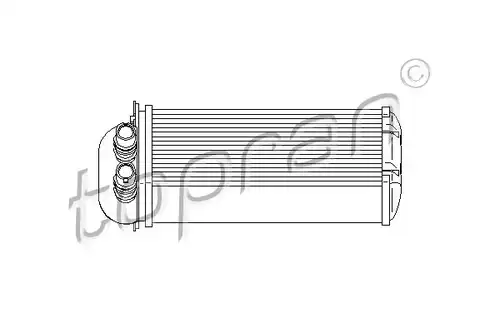 топлообменник, отопление на вътрешното пространство TOPRAN 700 750