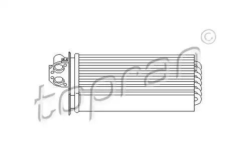 топлообменник, отопление на вътрешното пространство TOPRAN 721 424
