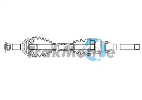 полуоска TrakMotive 30-1600