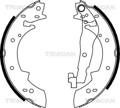 комплект спирачна челюст TRISCAN 8100 10307