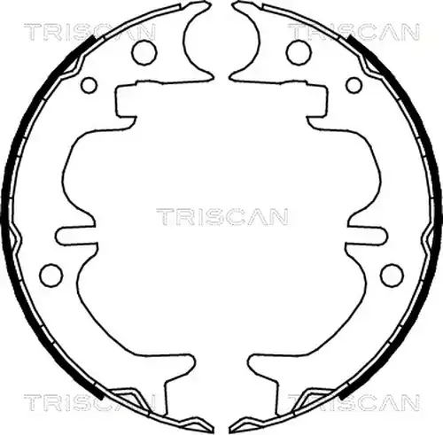 комплект спирачна челюст, ръчна спирачка TRISCAN 8100 13030