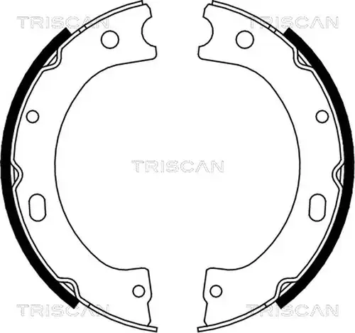 комплект спирачна челюст TRISCAN 8100 14011