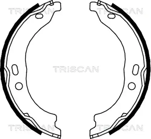 комплект спирачна челюст, ръчна спирачка TRISCAN 8100 15024