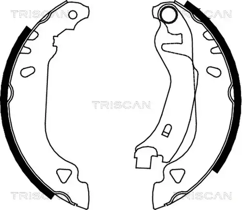 комплект спирачна челюст TRISCAN 8100 15482