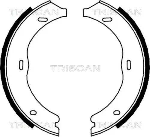 комплект спирачна челюст TRISCAN 8100 23030