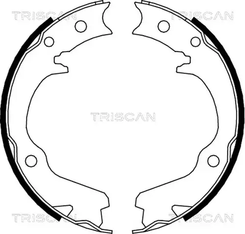 комплект спирачна челюст TRISCAN 8100 68001