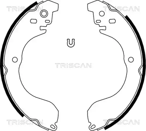 комплект спирачна челюст TRISCAN 8100 80017