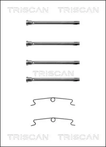 комплект принадлежности, дискови накладки TRISCAN 8105 101557