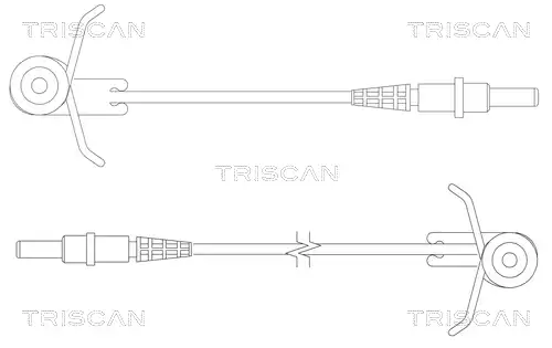 предупредителен контактен сензор, износване на накладките TRISCAN 8115 10004