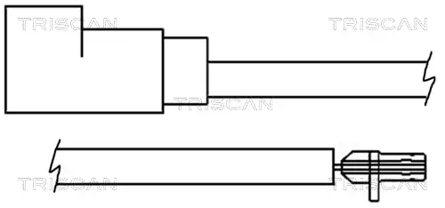предупредителен контактен сензор, износване на накладките TRISCAN 8115 16002