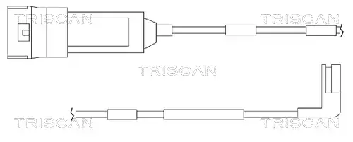 предупредителен контактен сензор, износване на накладките TRISCAN 8115 24002