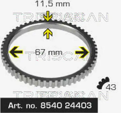 сензорен пръстен, ABS TRISCAN 8540 24403