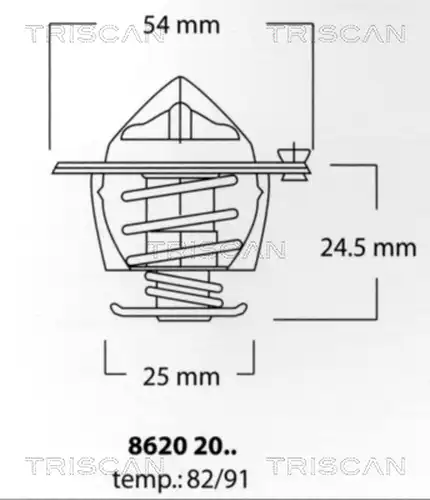 термостат, охладителна течност TRISCAN 8620 2082