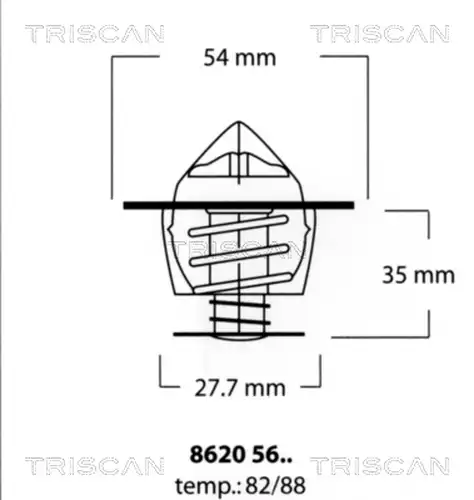 термостат, охладителна течност TRISCAN 8620 5682