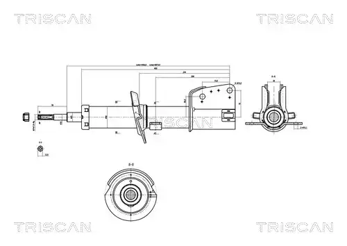 амортисьор TRISCAN 8705 10101