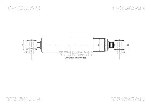 амортисьор TRISCAN 8705 10203