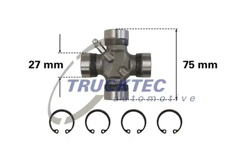 шарнирно съединение, карданен вал TRUCKTEC AUTOMOTIVE 02.34.041