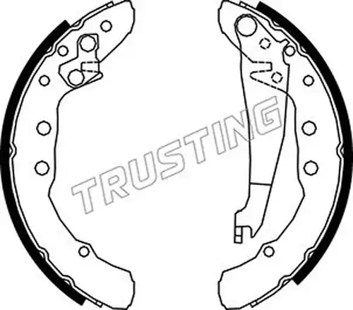 комплект спирачна челюст TRUSTING 016.021